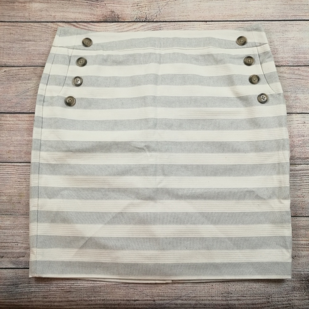 NWT Ann Taylor Loft 16 Straight Striped Skirt